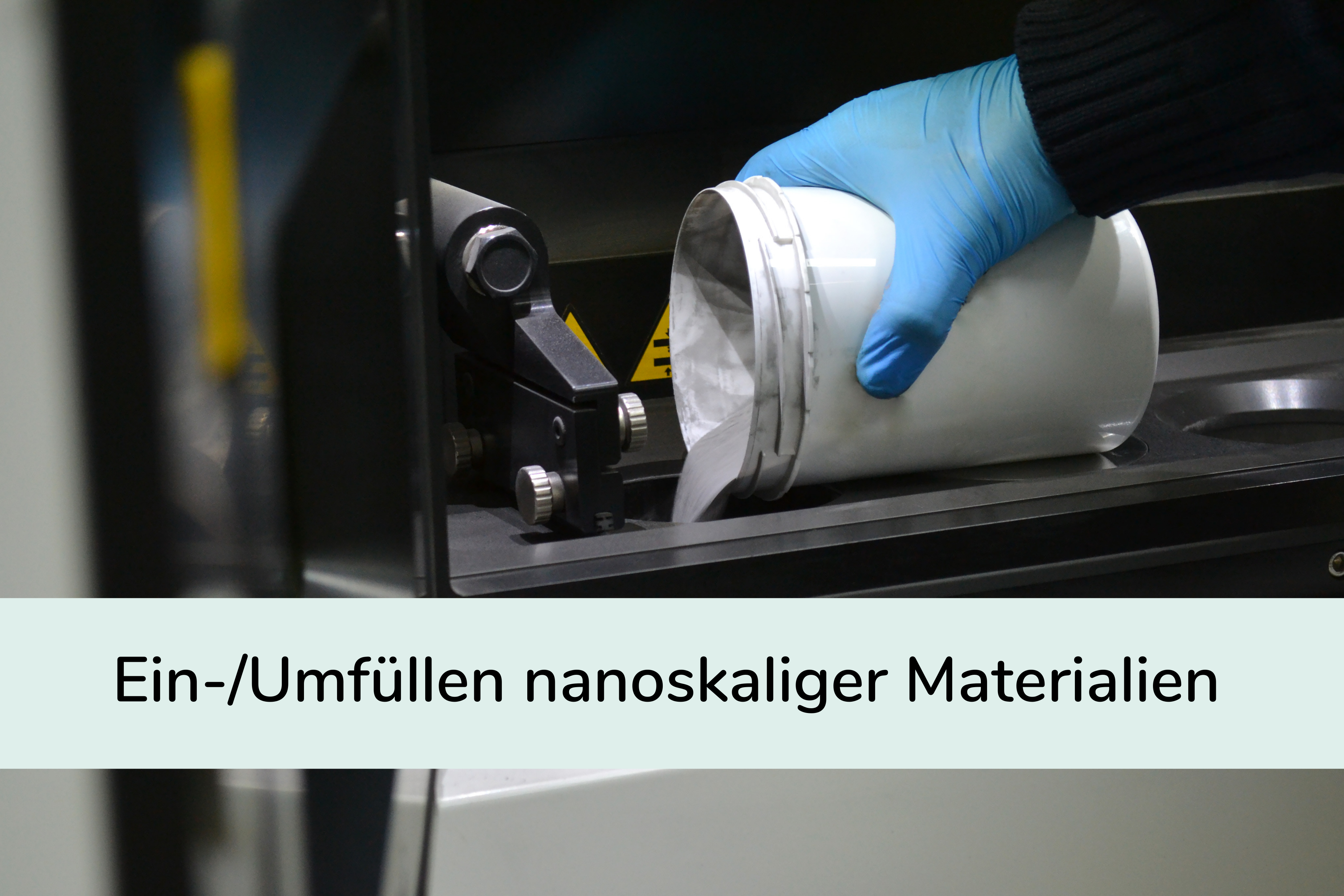 Ein-Umfüllen nanoskaliger Materialien